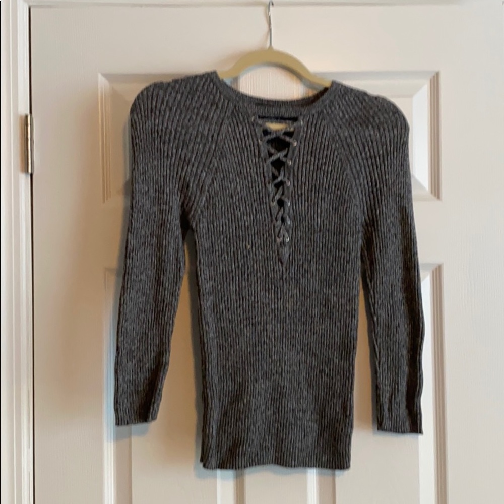 Gray sweater